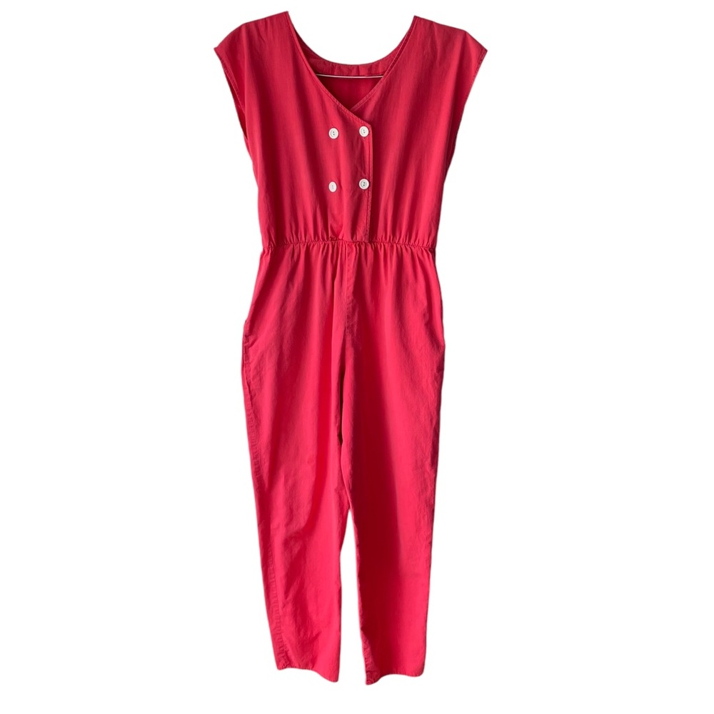You Babes II Vintage 80s Pink Sleeveless Jumpsuit